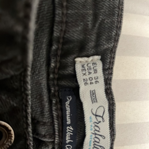 Brand new Zara skinny black jeans with a black and white pattern at the bottom - Picture 2 of 8